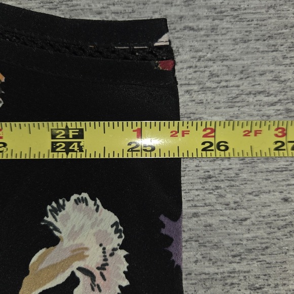 Karen Scott Floral Tank Blouse Women's Size 2XL Sleeveless Black Top Career - Picture 5 of 6